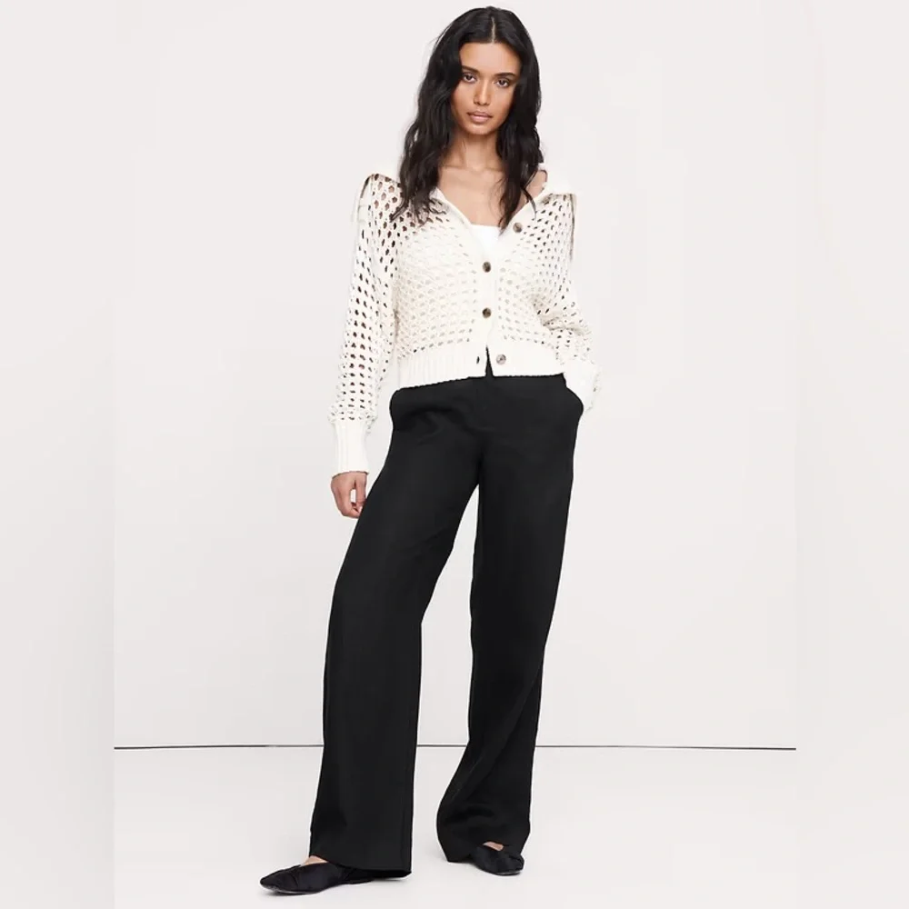 NWT! Banana Republic The Everyday Wide-Leg Pant in Linen- Multiple 🩷 892686